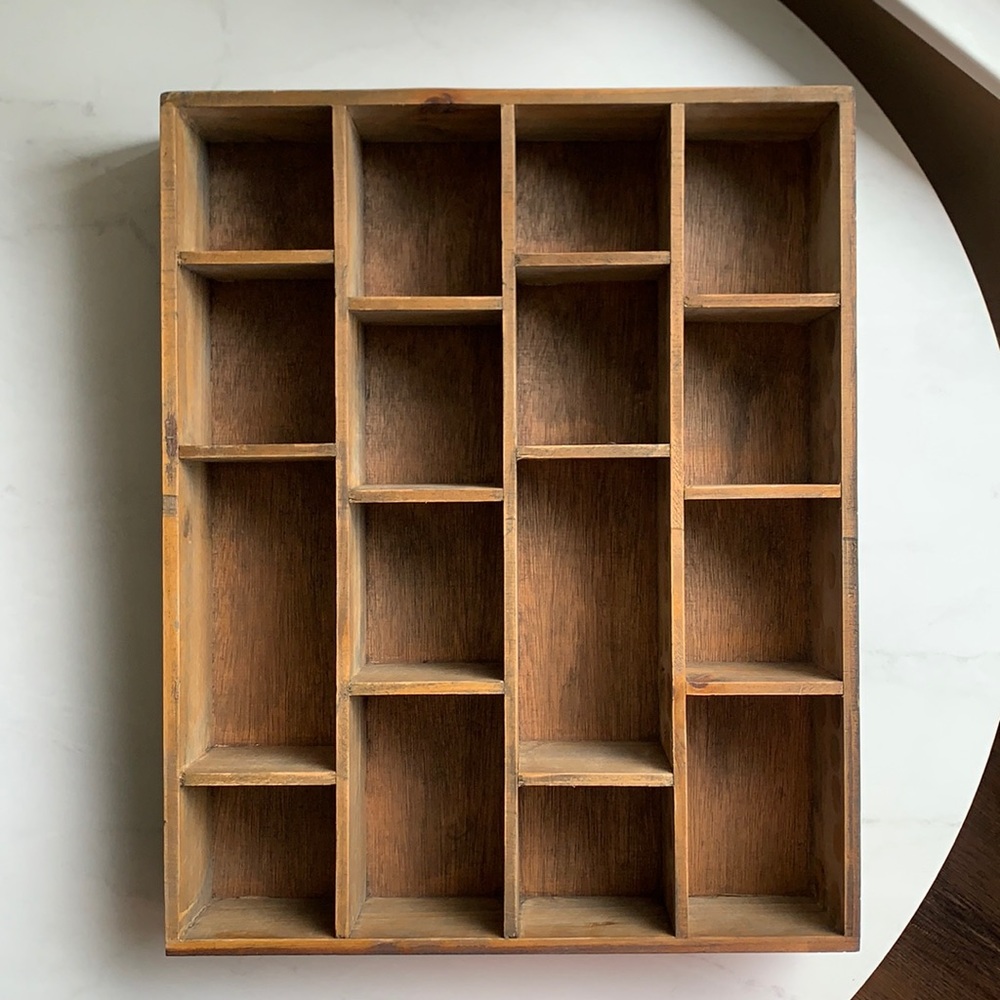 Wooden shelf! Perfect for essential oils!